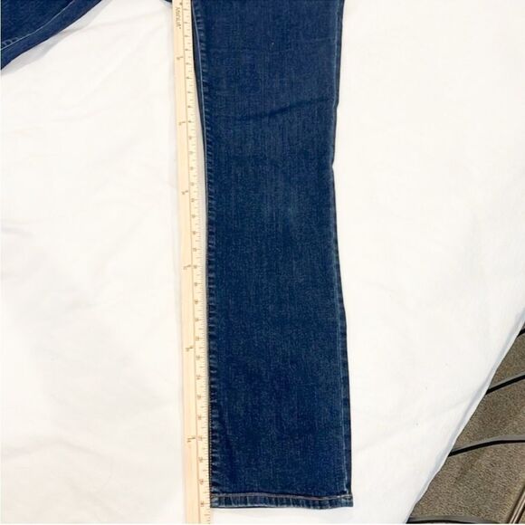 Lauren Ralph Lauren Straight Leg Jeans Classic Dark Wash Blue Stretch Denim 10 - Picture 7 of 14